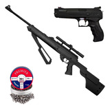 Combo Carabina Bear River Sportsman 900 Y Pistola Beeman P17