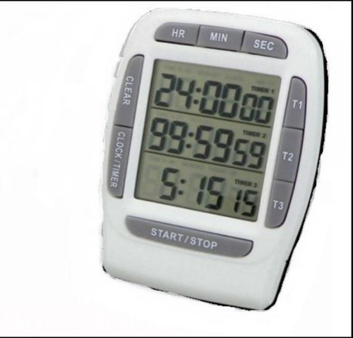 Reloj Temporizador, Timer,3 Canales, Cocina, Alimentos, Lab