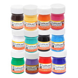 12 Pz Pintura Acrílica Politec Colores Surtidos 20ml Arte 