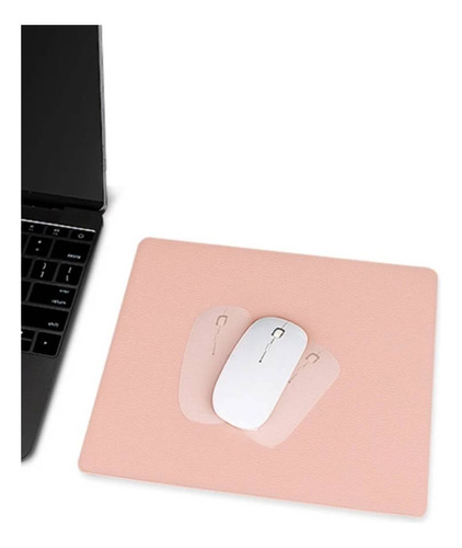 Kit 5 Mouse Pad 20x20cm Couro Sintetico Fino Antiderrapante