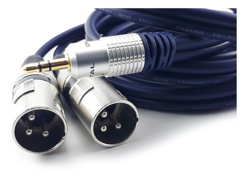 Cable De Plug 3,5 Mm Cel Audifono A 2 Xlr Canon.