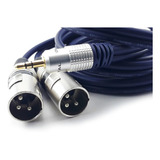 Cable De Plug 3,5 Mm Cel Audifono A 2 Xlr Canon.