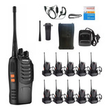 10 Radios Baofeng Walkie Talkies Bf-888s Manos Libres Kit 10