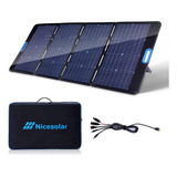 Kit De Panel Solar Portatil Bifacial De Nicesolar 200w Para 