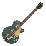 Guitarra Eléctrica Gretsch Electromatic G5655tg Center Block Jr De Arce Azure Metallic Brillante Con Diapasón De Laurel