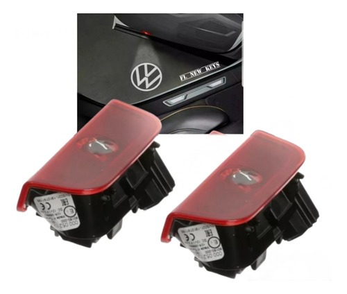 Proyectores Luz Led Cortesia Para Puertas Logo Vw Original 