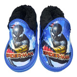 Pantuflas Infantil Spiderman Cerraditas Con Corderito Total