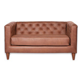 Sofa Brescia 2c Cuero Kentucky Tabaco