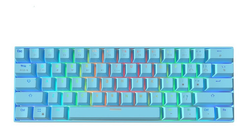 Mini Teclado Mecánico Para Videojuegos De 61 Teclas 60% Rgb 