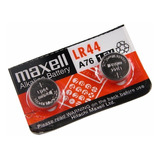 Pila Lr44 Maxell Bateria Alcalina A76 1.5v X 2 Unidades