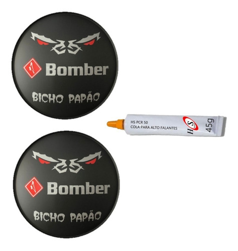  2 Protetores Central Bomber Bicho Papão 160mm 15p + Cola