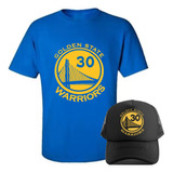 Combo Remera - Gorra - Golden State Warriors - Basquet -moda