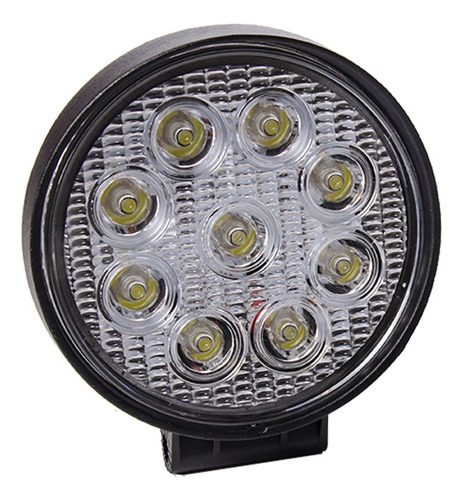 Faro De Led Universal 9 Circular 27w Led 12/24 V