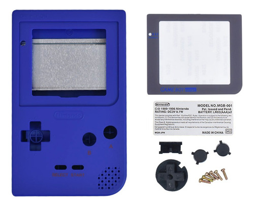 Carcasa Para Game Boy Pocket (gbp) Azul (sólido)