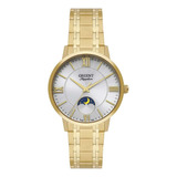 Relógio Orient Fgss0220 S3kx Feminino Aço Dourado Prata 5atm