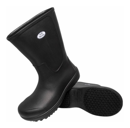 Bota Soft Woks Antiderrapante Cozinha Limpeza Bb87 Açougue 