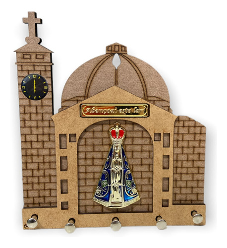 Porta Chaves Basílica Com Nossa Senhora Aparecida De Parede