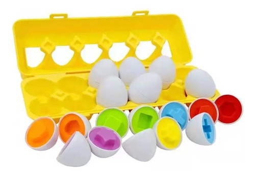 Juego Educativo Didáctico Niños Huevos Colores Montessori 