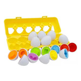 Juego Educativo Didáctico Niños Huevos Colores Montessori 