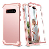  Funda Mayoreo Para Samsung S10/s10plus 360 Uso Rudo 3 En 1