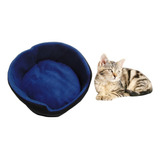 Cama Doble Faz Para Gatos Pequeña Color Azul Oscuro