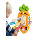 Juguete Sensorial Montessori 3en1 Para Bebé Diseño Zanahoria