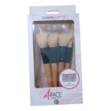 Brochas Costal Scents 4 Face Brush Set