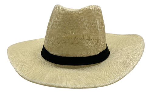 Sombrero Panameño Calado Con Sujetador Cowboy Playa Verano