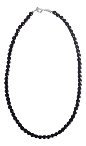 Collar Perlas Negras 6 Mm Hombre Mujer