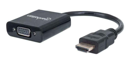 Convertidor Hdmi Manhattan 151436 A Vga, Negro