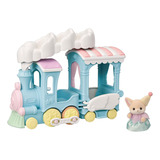 Calico Critters Tren Arco Iris Nube Flotante Juego Vehículos