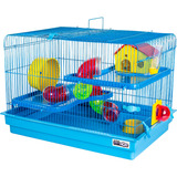 Gaiola Hamster Big Space C/ Tubos Rodinha Casa Grande