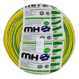 Cable Unipolar 6 Mm Cat. 5 Iram Mh Rollo X 100mt Cubierta Verde/amarillo