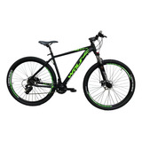 Bicicleta Firebird Rodado 29 Mountain Bike On Trail 21v Color Negro/verde Tamaño Del Cuadro S