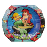 Ariel Sirenita Princesa Mar Paq 20 Platos Pasteleros 18 Cms