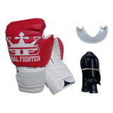 Combo Kit Niños Guantes Soga Bucal Boxeo Kick Boxing