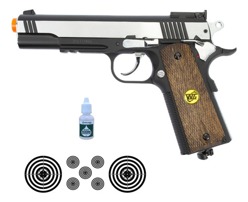 Pistola Airsoft 1911 Special Metal Full Metal Co2 6mm Rossi