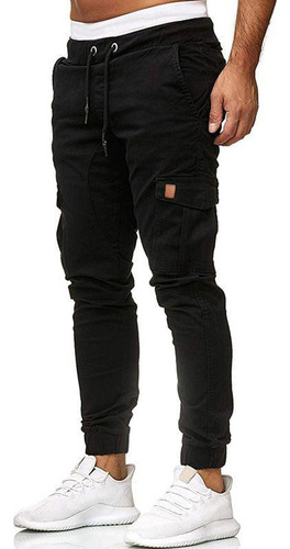 Pantalón Jogger Cargo Jeans Para Hombre Casual