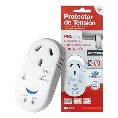 Protector Tension 2200w Stand By Pr5aire Acondicionado785050 Color Blanco | MercadoLibre