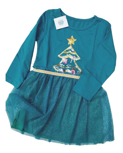 Vestido Navideño Ropa De Fiesta Para Niña Navidad