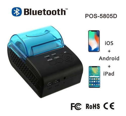 Mini Impresora De Recibos 2 Pulgadas Bluetooth Pos Impresión