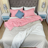 Forro Duvet Queen Doble Faz Karytex Rosa - Beige