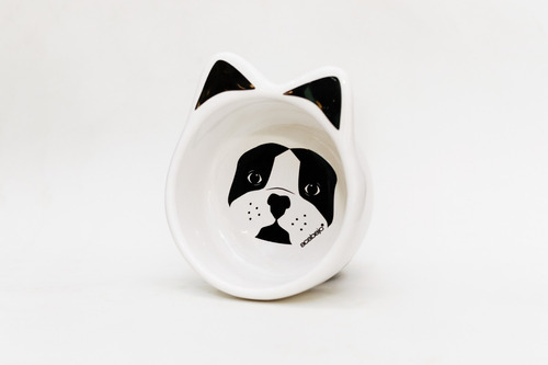 Bowl Compotera Recipiente Diseño Acabajo Perro Dog Bulldog