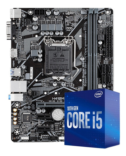 Kit Intel 10 Geração I5 10400f Gigabyte Memória 4gb