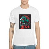 Camiseta De Hombre Diseño Godzilla 