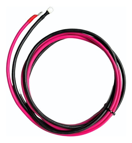 Cable De Batería 16mm2 X 200cm Par Rojo Negro Con Ojal