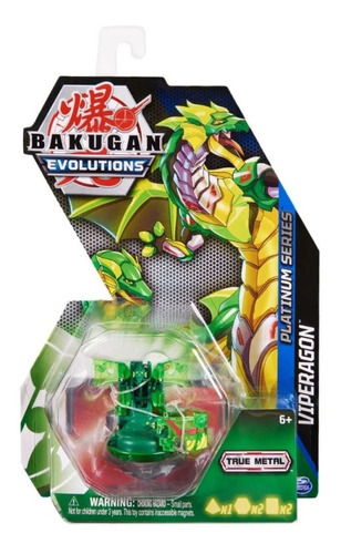 Bakugan Platinum Series S4 True Metal Figura Viperagon