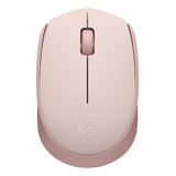 Logitech M170, Mouse Inalámbrico Cómodo Y Portátil, Rosado Color Rosa