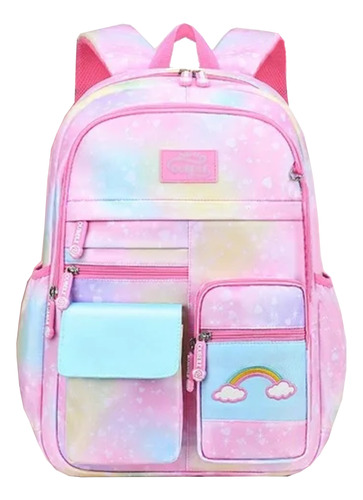 Mochila Infantil Escolar Bolsa Grande Moda Colorida Garotas