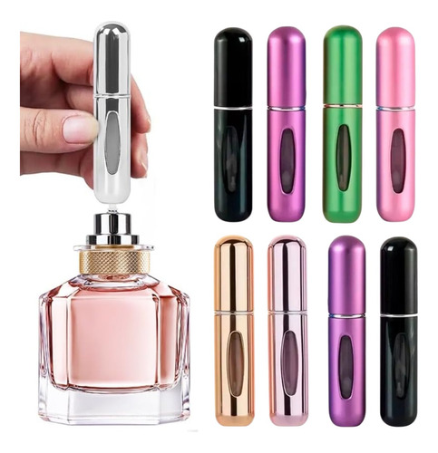 4pzs Mini Atomizador Recargable Portatil 5ml Para Perfume